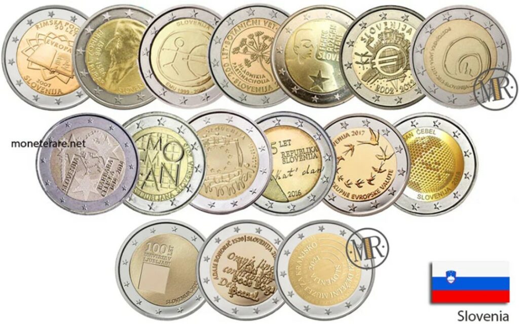 Euro Coins Slovenia Value Of Commemorative Slovenija Coins