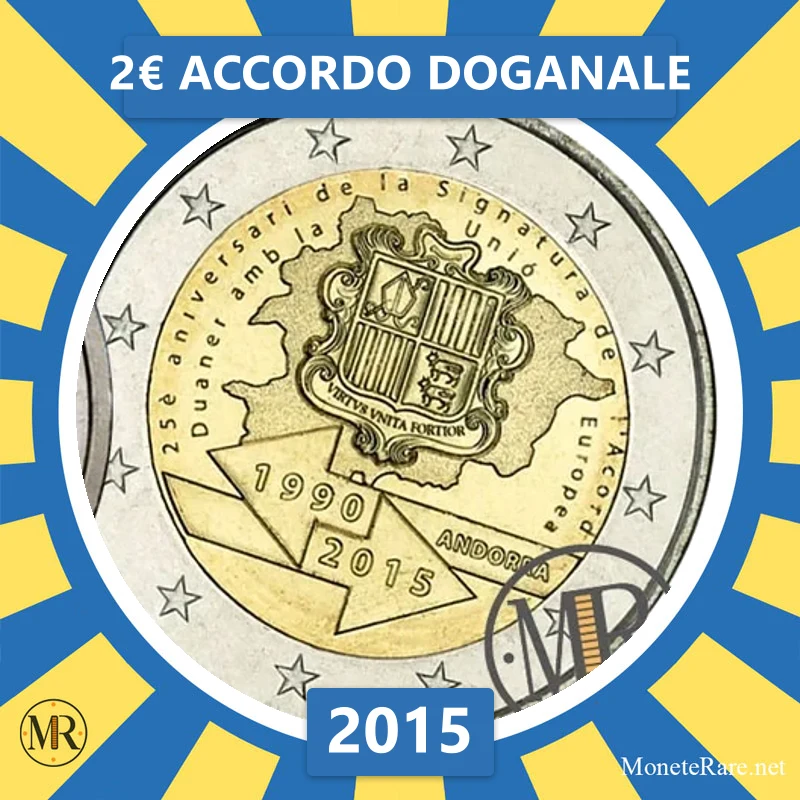2€ Accordo Doganale 2015 Andorra (foto moneta)