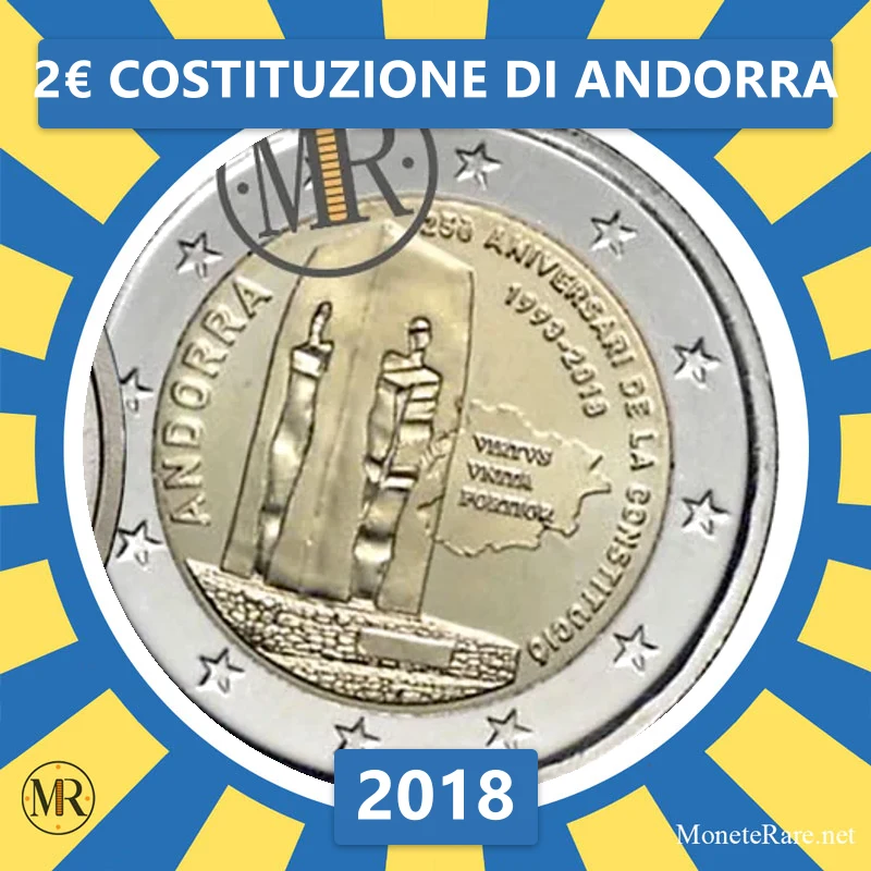 2€ Costituzione di Andorra 2018 Andorra (foto moneta)