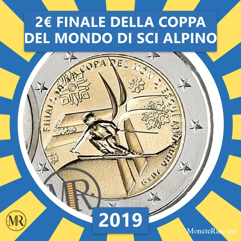 2€ Finale della Coppa del Mondo di Sci Alpino 2019 Andorra (foto moneta)