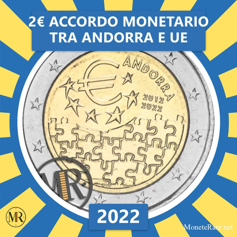 2€ Accordo monetario tra Andorra e UE 2022 Andorra (foto moneta)