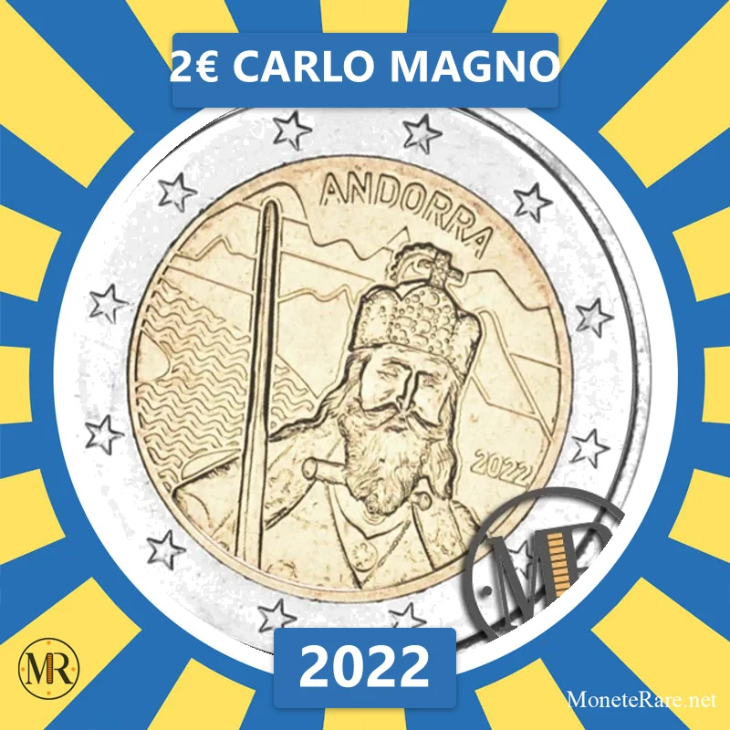2€ Carlo Magno 2022 Andorra (foto moneta)