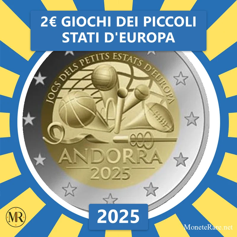 2€ Giochi dei piccoli stati d'Europa 2025 Andorra (foto moneta)
