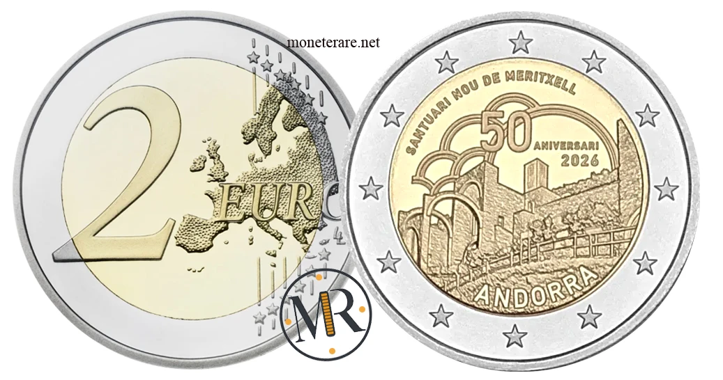 2 Euro Commemorativi Andorra 2026 – Santuario di Meritxell