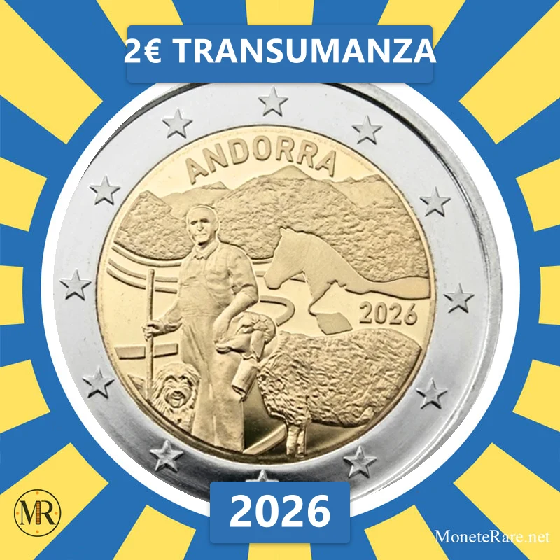 2€ Transumanza 2026 Andorra (foto moneta)