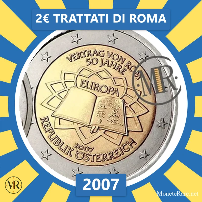 2€ Trattati di Roma 2007 Austria 2€ Trattati di Roma 2007 Austria (foto moneta)