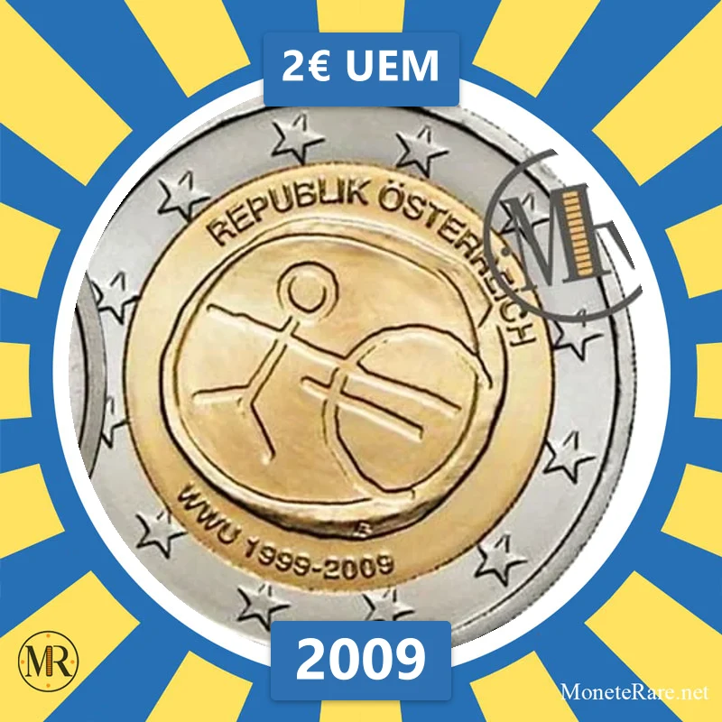 2€ UEM 2009 Austria 2€ UEM 2009 Austria (foto moneta)