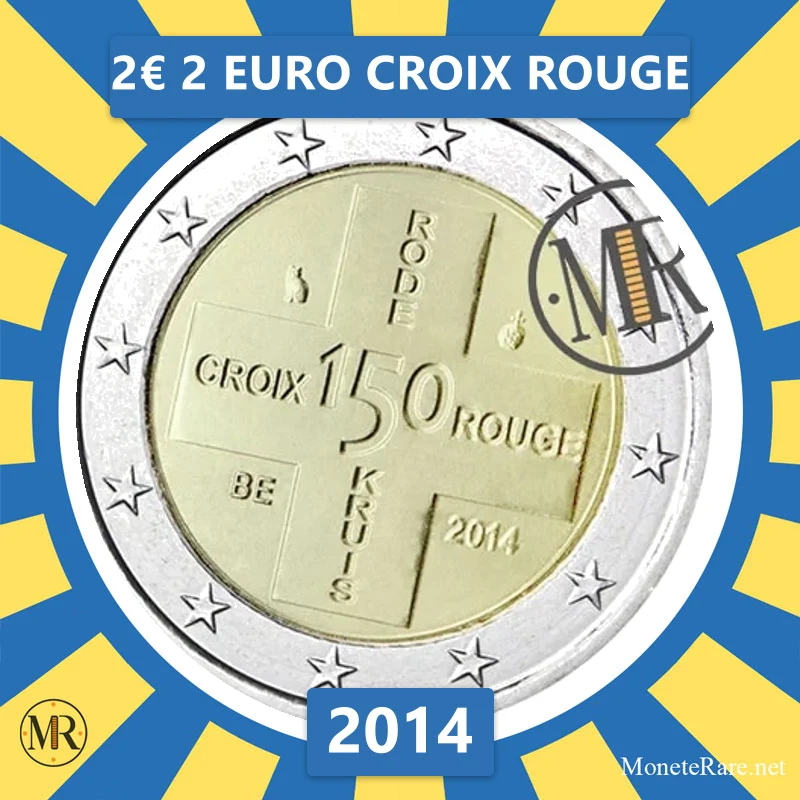 2€ 2 Euro Croix Rouge 2014 Belgio 2€ 2 Euro Croix Rouge 2014 Belgio (foto moneta)