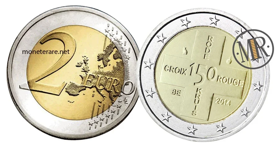 2 Euro Commemorativi Belgio 2015 Croce Rossa