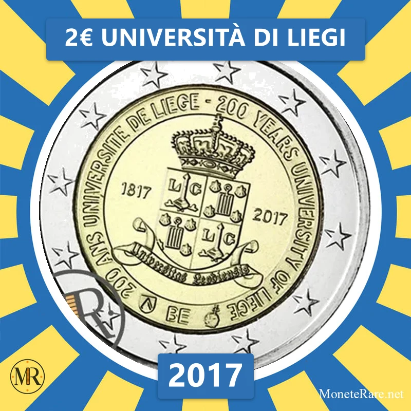 2€ Università di Liegi 2017 Belgio 2€ Università di Liegi 2017 Belgio (foto moneta)