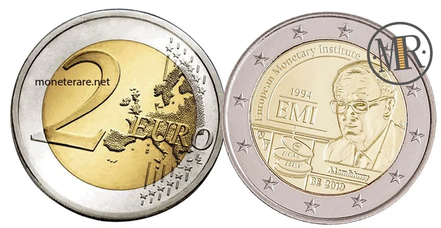2 Euro Belgio 2019 Commemorativi Istituto Monetario Europeo IME