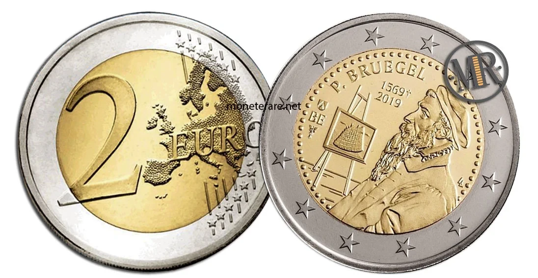 2 Euro Commemorativi Belgio 2019 Pieter Bruegel il Vecchio
