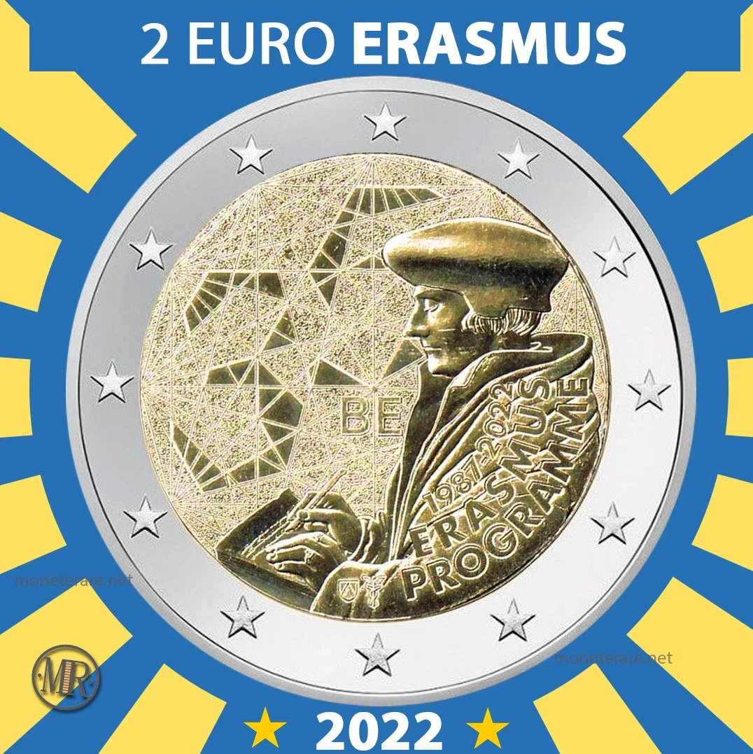2€ 2 Euro Programma Erasmus 2022 Belgio 2€ 2 Euro Programma Erasmus 2022 Belgio (foto moneta)