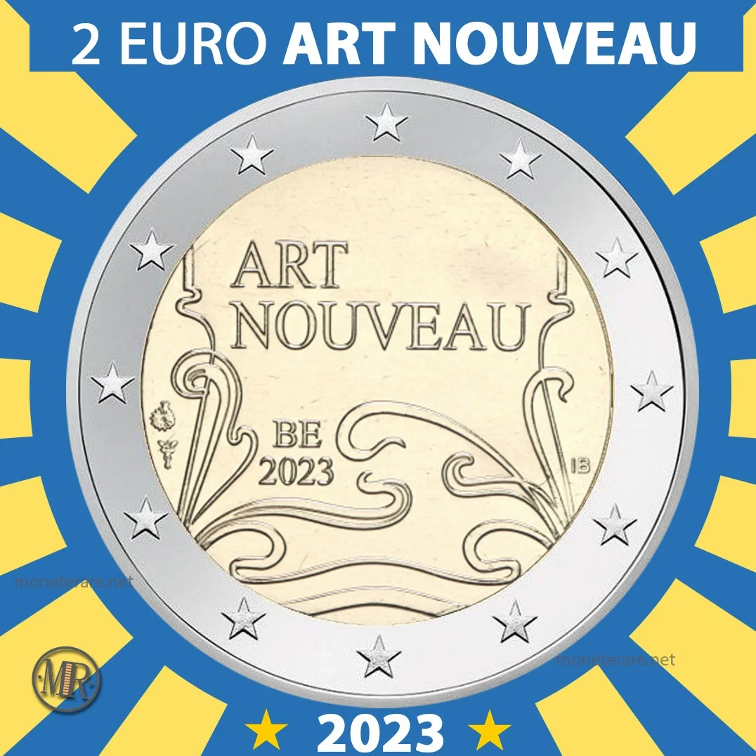 2€ 2 Euro Art Nouveau 2023 Belgio 2€ 2 Euro Art Nouveau 2023 Belgio (foto moneta)