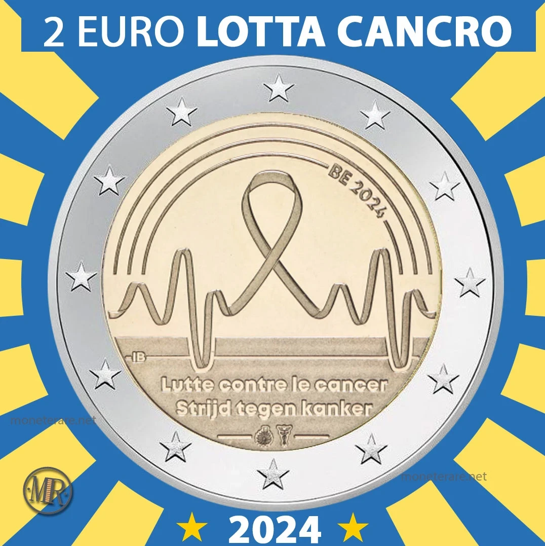 2€ Lotta contro il cancro 2024 Belgio 2€ Lotta contro il cancro 2024 Belgio (foto moneta)