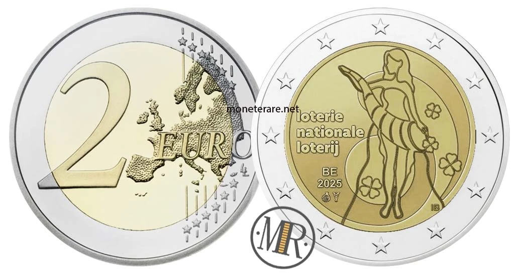 2 Euro Commemorativi Belgio 2025 – Lotteria Nazionale