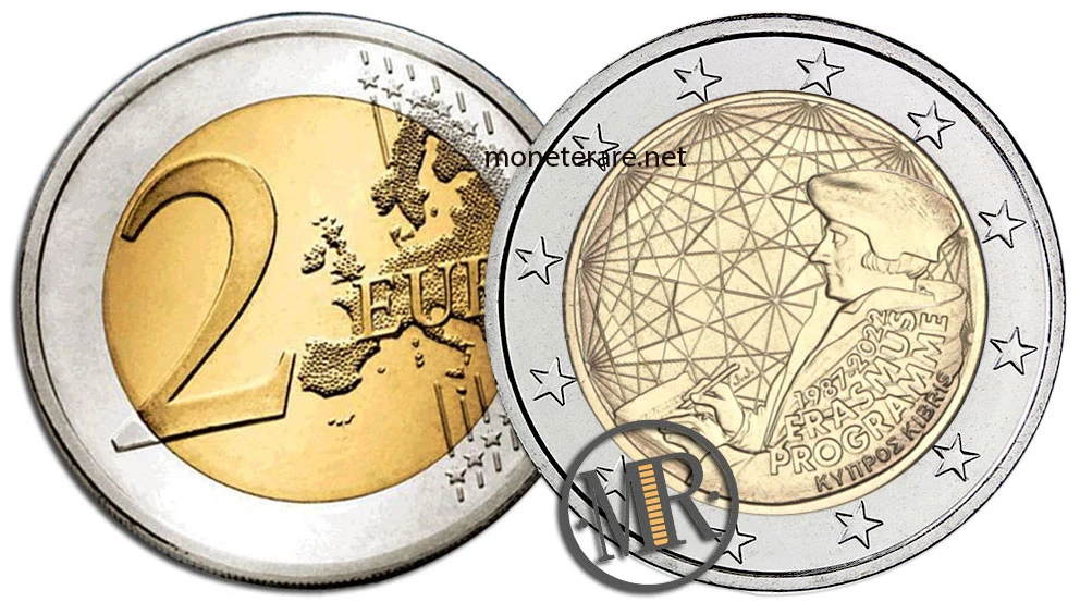 2 Euro Commemorativi Cipro 2022 – Programma Erasmus
