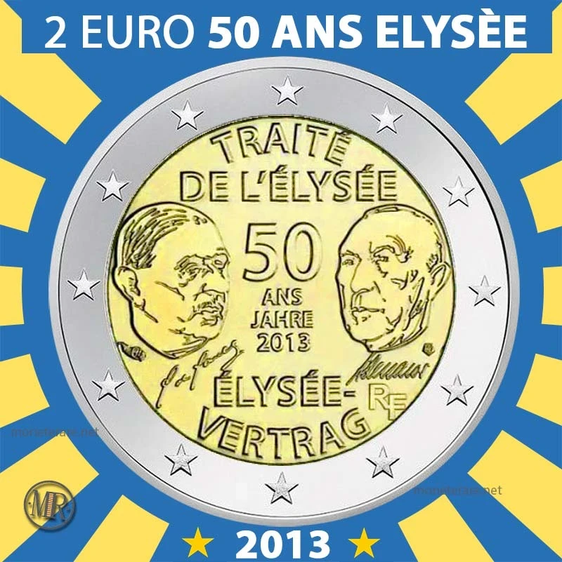 2€ 50° anniv. Trattato dell’Eliseo 2013 Estonia 2€ 50° anniv. Trattato dell’Eliseo 2013 Estonia (foto moneta)