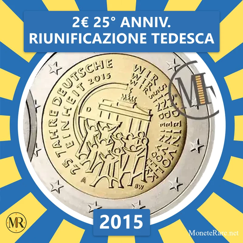 2€ 25° anniv. riunificazione tedesca 2015 Estonia 2€ 25° anniv. riunificazione tedesca 2015 Estonia (foto moneta)