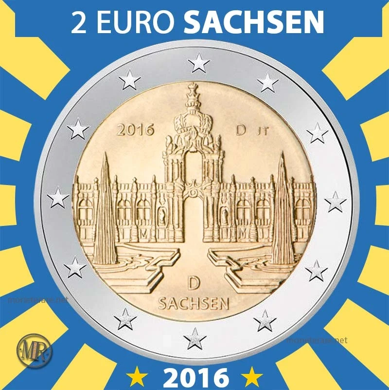 2€ Sachsen: “Zwinger di Dresda” 2016 Estonia 2€ Sachsen: “Zwinger di Dresda” 2016 Estonia (foto moneta)