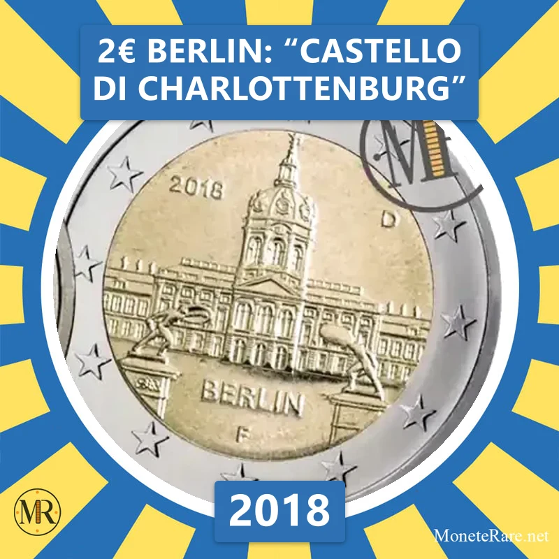 2€ Berlin: “Castello di Charlottenburg” 2018 Estonia (foto moneta)