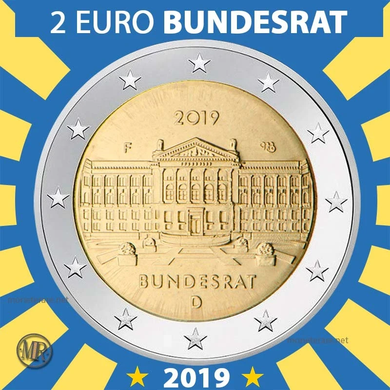 2€ 70º anniv. fondazione Bundesrat 2019 Estonia 2€ 70º anniv. fondazione Bundesrat 2019 Estonia (foto moneta)