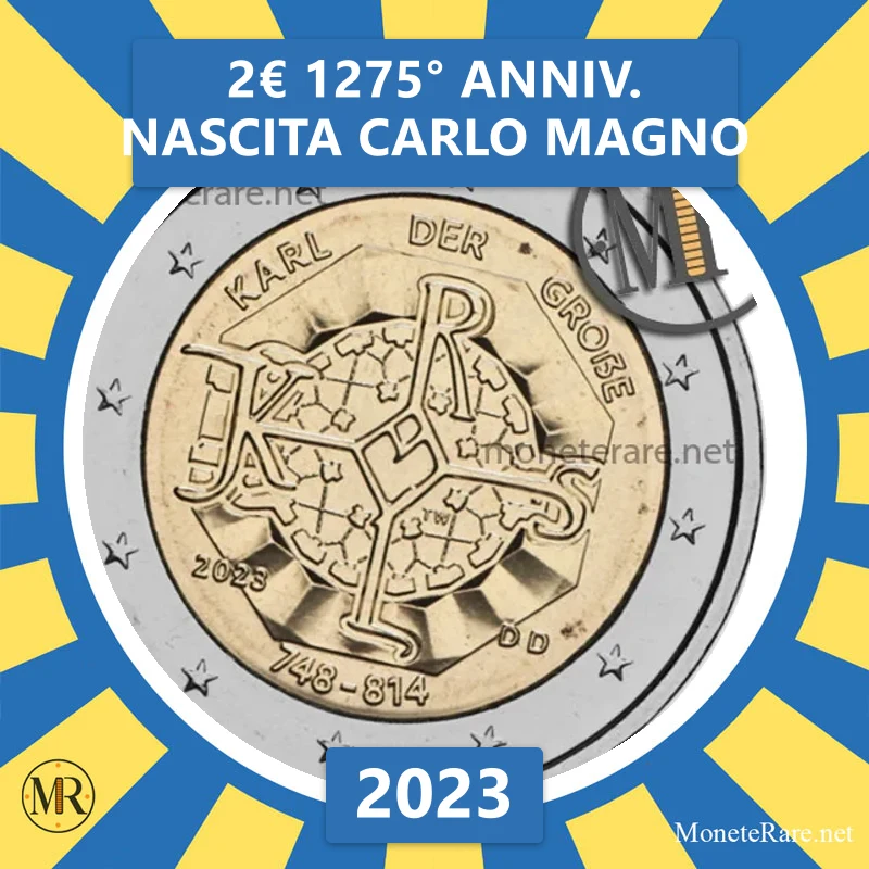 2€ 1275° anniv. nascita Carlo Magno 2023 Estonia 2€ 1275° anniv. nascita Carlo Magno 2023 Estonia (foto moneta)