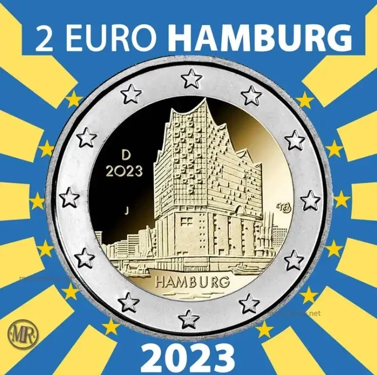 2€ Hamburg: “Elbphilharmonie” 2023 Estonia 2€ Hamburg: “Elbphilharmonie” 2023 Estonia (foto moneta)
