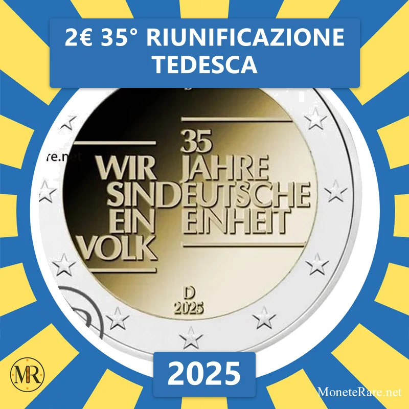 2€ 35° riunificazione tedesca 2025 Estonia 2€ 35° riunificazione tedesca 2025 Estonia (foto moneta)