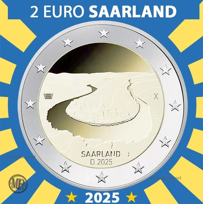 2€ Saarland 2025 Estonia 2€ Saarland 2025 Estonia (foto moneta)
