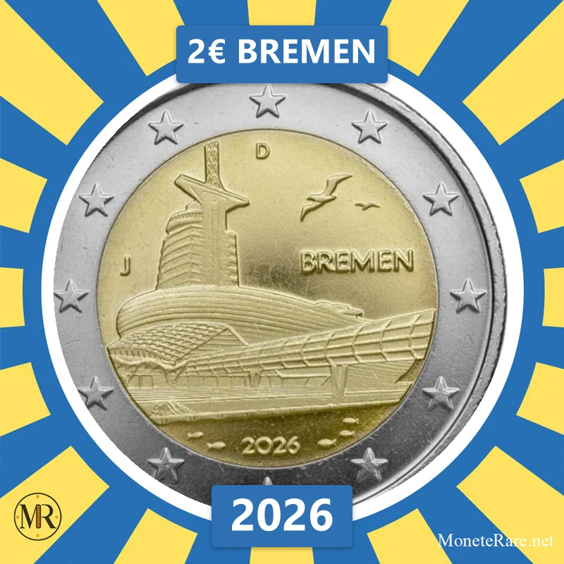 2€ Bremen 2026 Estonia 2€ Bremen 2026 Estonia (foto moneta)