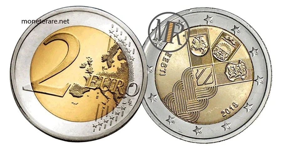 2 Euro Commemorativi Estonia 2018 – Stati Baltici