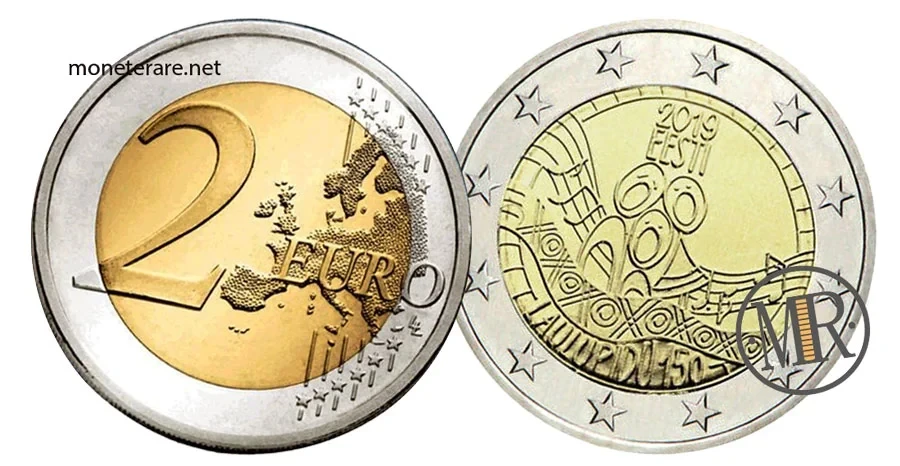 2 Euro Commemorativi Estonia 2019 – Festival della Canzone