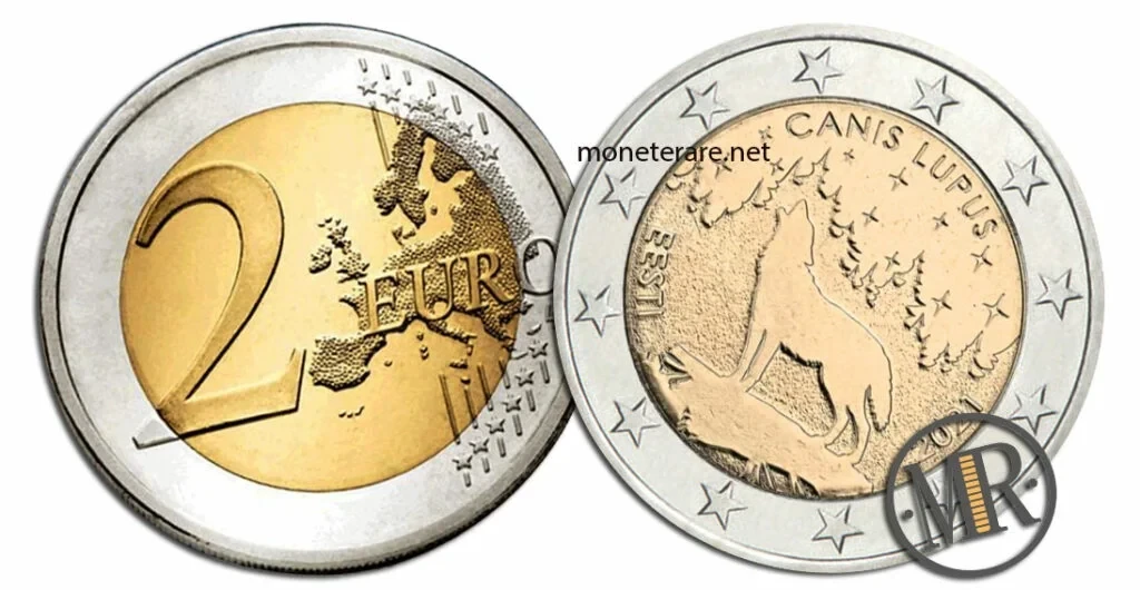 2 Euro Commemorativi Estonia 2021 – Il Lupo
