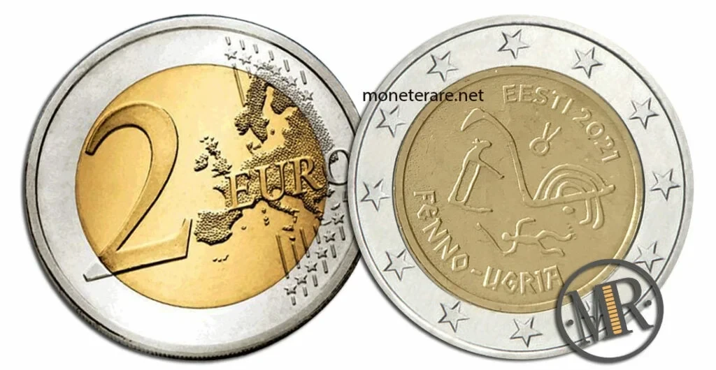 2 Euro Commemorativi Estonia 2021 – Popoli Ugrofinnici
