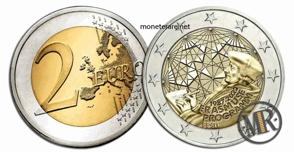 2 Euro Commemorativi Estonia 2022 – Programma Erasmus
