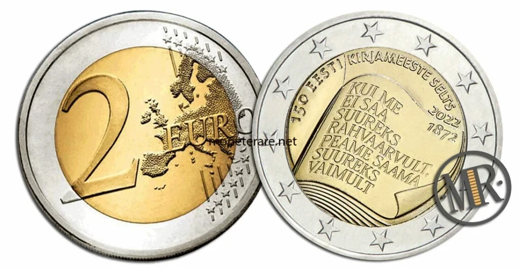 2 Euro Commemorativi Estonia 2022 – Società Letteraria Estone