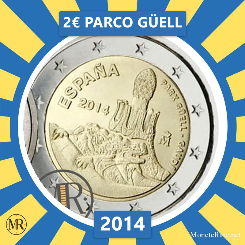 2€ Parco Güell 2014 Estonia (foto moneta)