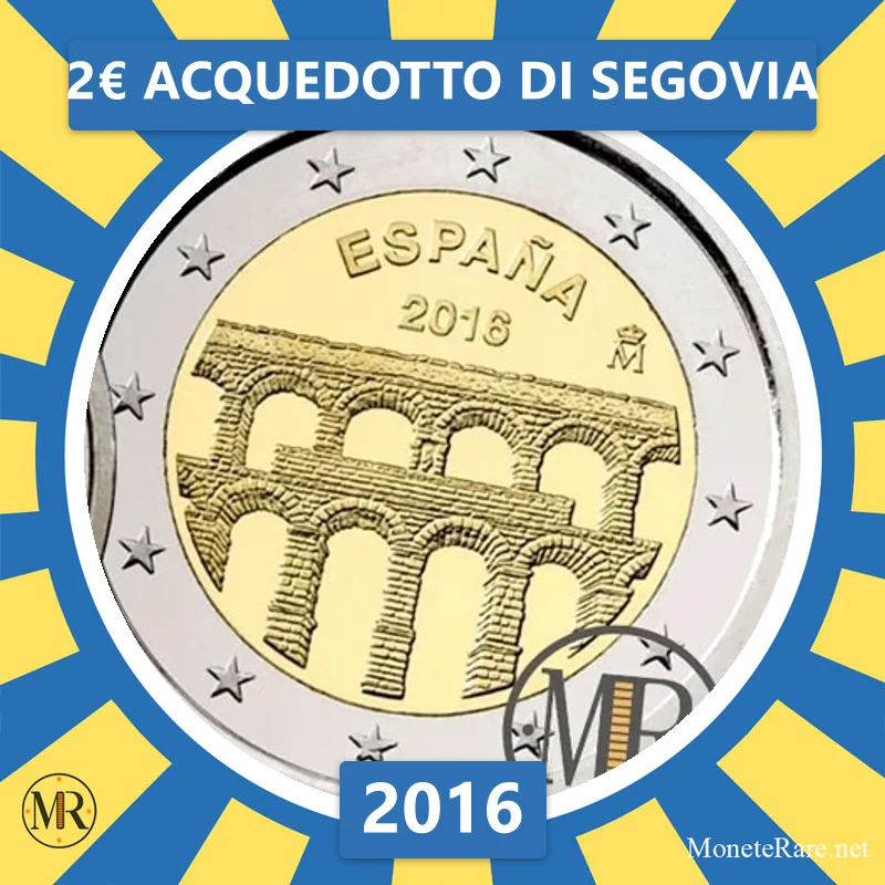 2€ Acquedotto di Segovia 2016 Estonia (foto moneta)