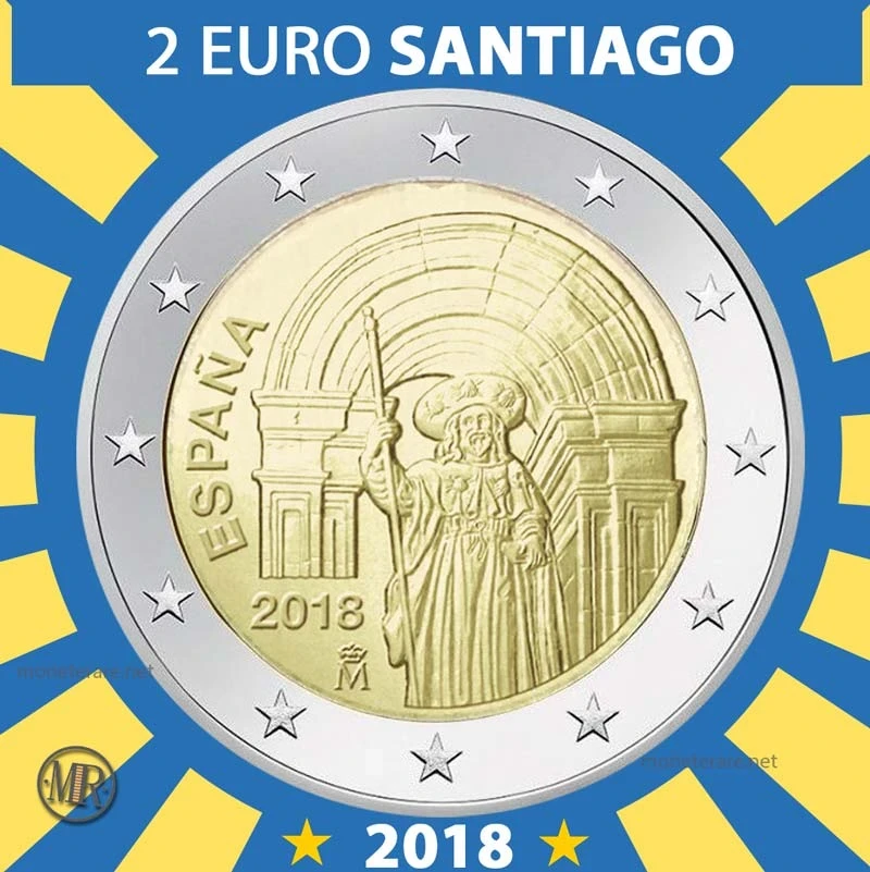 2€ Santiago de Compostela 2018 Estonia 2€ Santiago de Compostela 2018 Estonia (foto moneta)