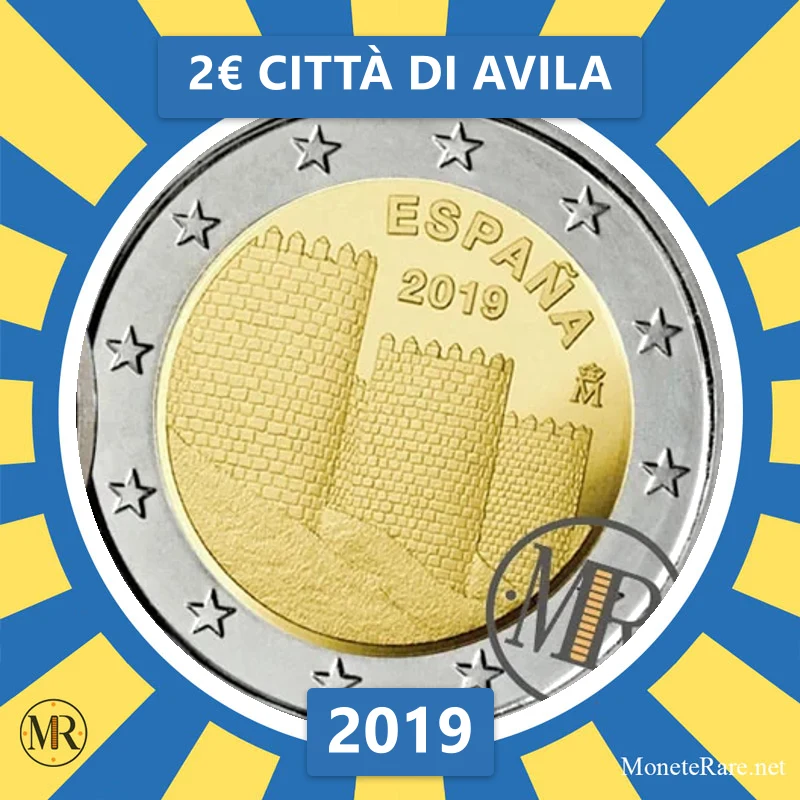 2€ Città di Avila 2019 Estonia 2€ Città di Avila 2019 Estonia (foto moneta)