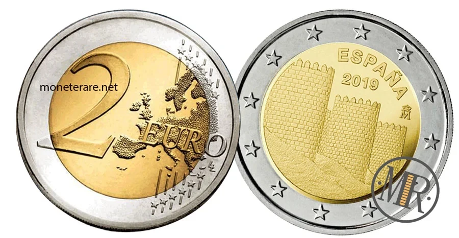 2 Euro Spagna 2019 Commemorativi della Città di Ávila