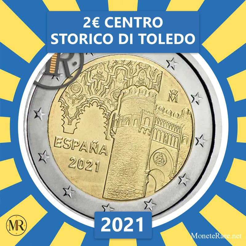2€ Centro Storico di Toledo 2021 Estonia (foto moneta)