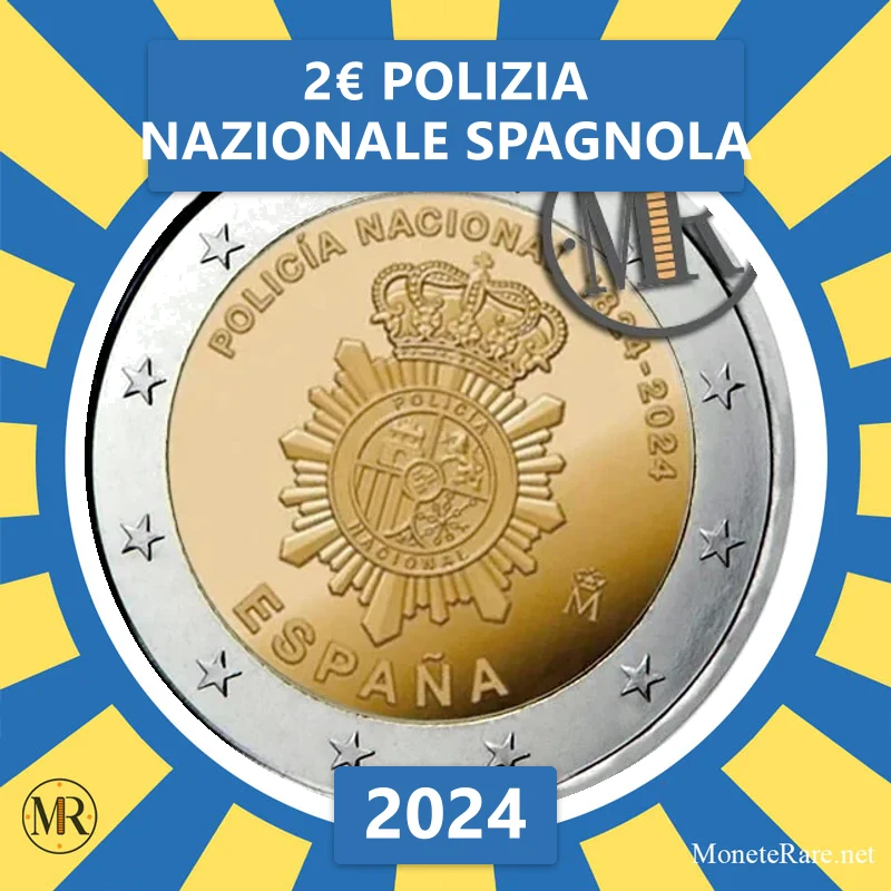 2€ Polizia Nazionale Spagnola 2024 Estonia 2€ Polizia Nazionale Spagnola 2024 Estonia (foto moneta)