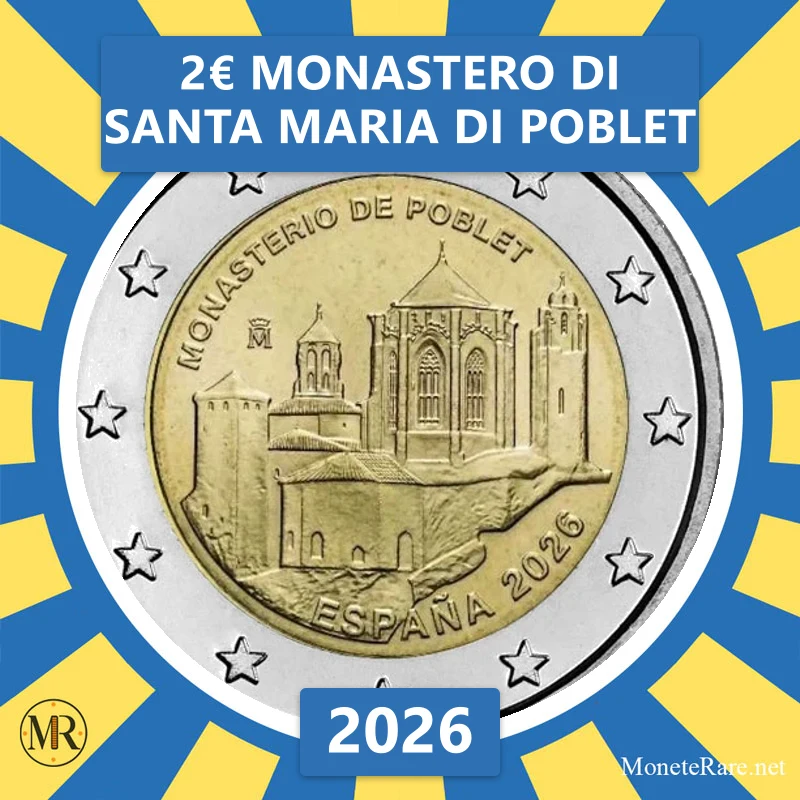 2€ Monastero di Santa Maria di Poblet 2026 Estonia (foto moneta)