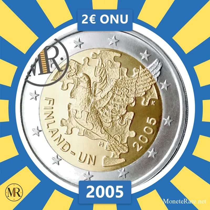 2€ ONU 2005 Finlandia (foto moneta)