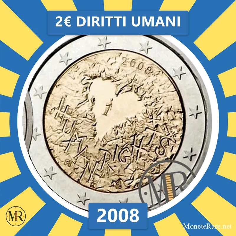 2€ Diritti Umani 2008 Finlandia (foto moneta)
