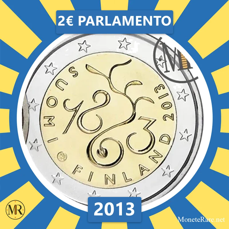 2€ Parlamento 2013 Finlandia 2€ Parlamento 2013 Finlandia (foto moneta)
