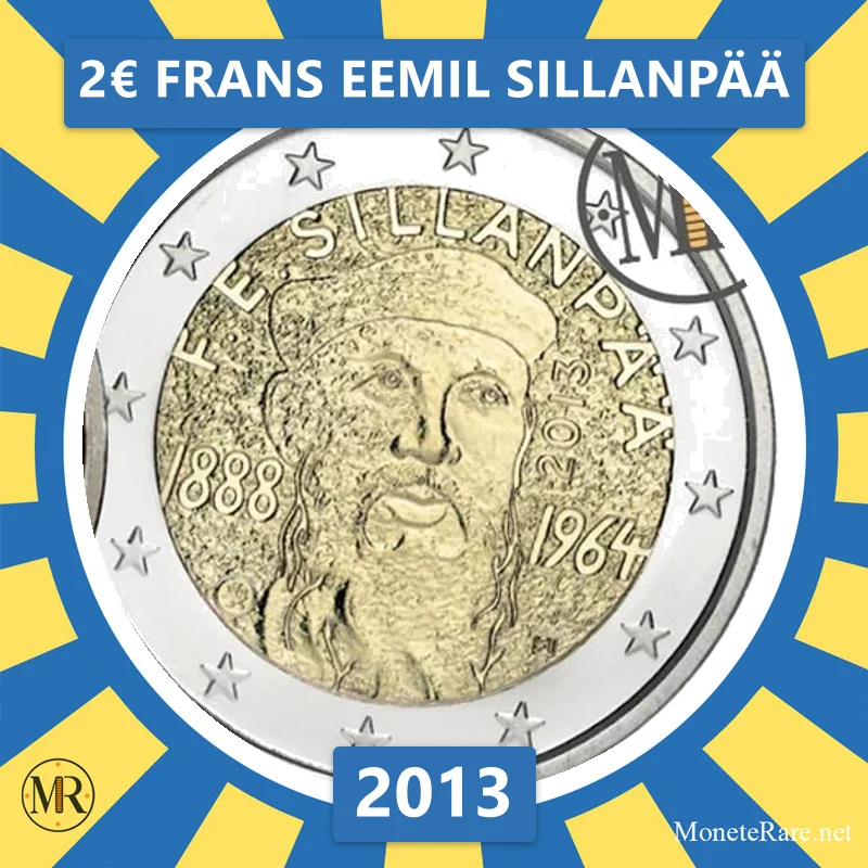 2€ Frans Eemil Sillanpää 2013 Finlandia 2€ Frans Eemil Sillanpää 2013 Finlandia (foto moneta)