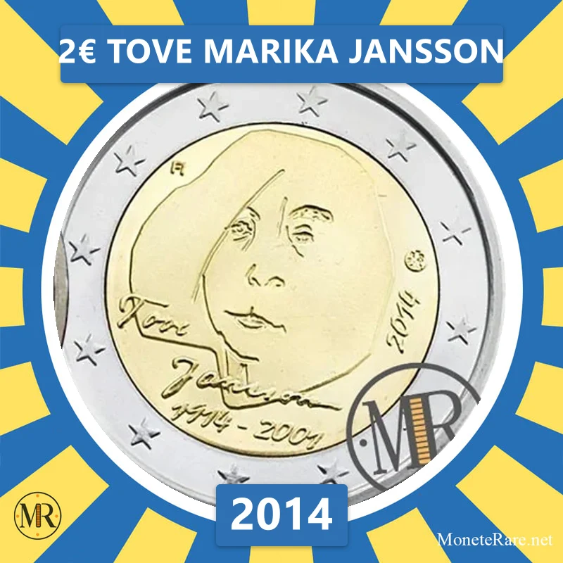 2€ Tove Marika Jansson 2014 Finlandia 2€ Tove Marika Jansson 2014 Finlandia (foto moneta)